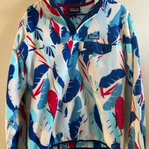 Patagonia Synchilla Red and Blue Fleece